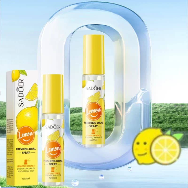 Spray rafraîchissant pour l'haleine, rafraîchit l'haleine en 3 secondes, sans alcool, doux et rafraîchissant, facile à transporter, adapté aux voyages, aux fêtes et garde votre bouche fraîche en perma