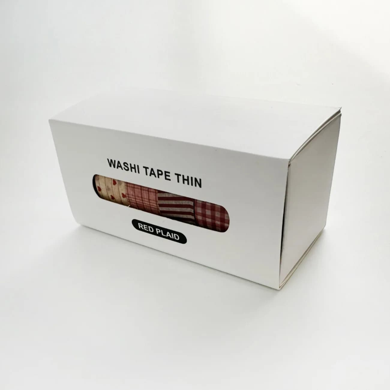 6 rouleaux/boîte Ruban adhésif washi à carreaux rétro pour carnet DIY