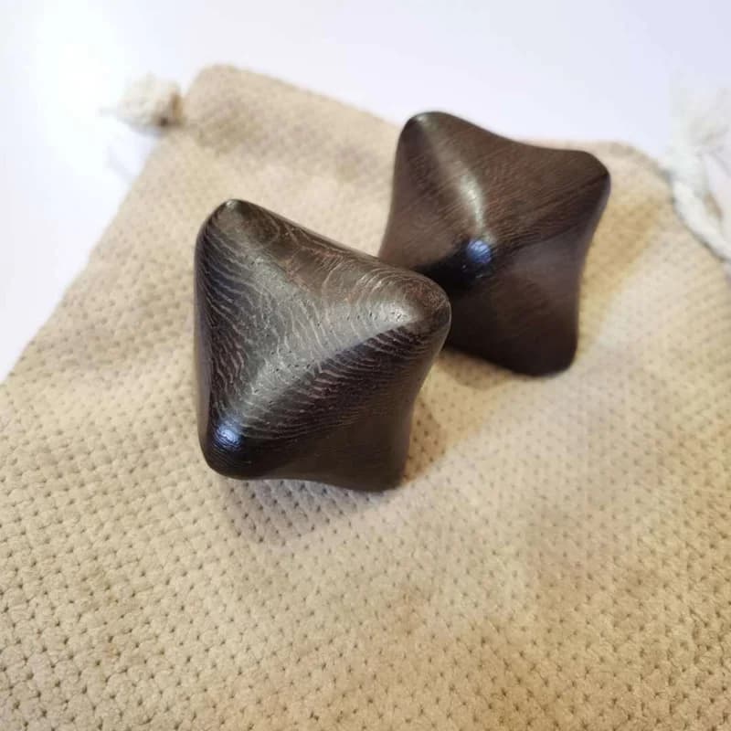 Balle de massage en bois pour adultes, rouleau à main, jouets Fidget, anlande, mentaires oriel, mm, tisme, ergothérapie, décompression, cadeau relaxant