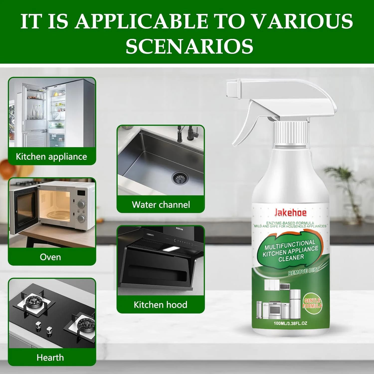 Nettoyant multifonctionnel pour appareils de cuisine
