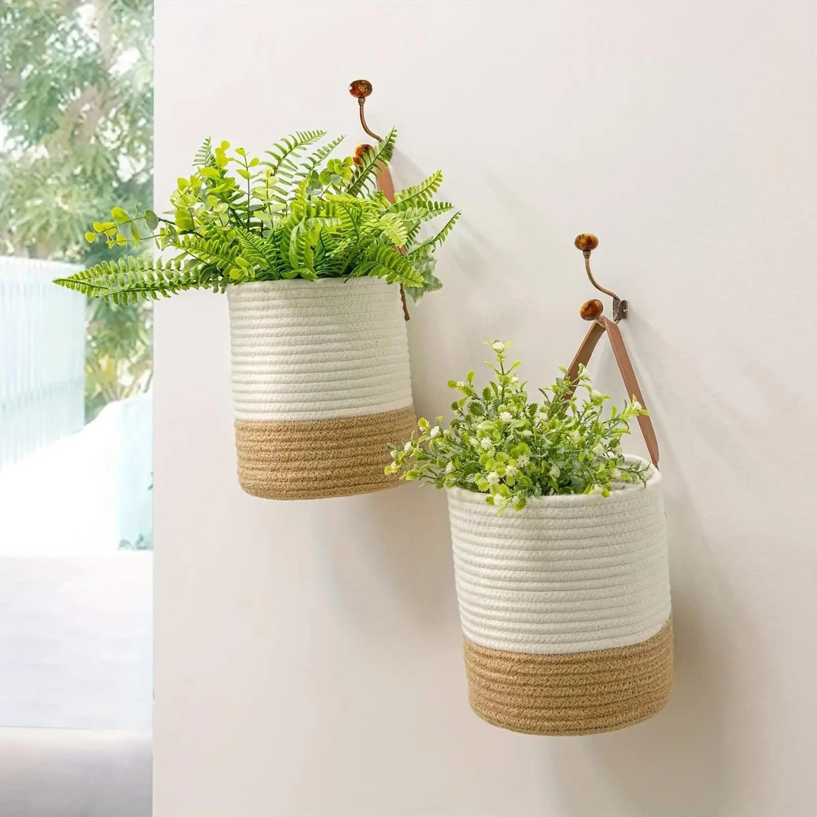 Panier en corde tressée pour l'organisation