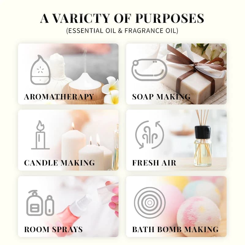 EVOKE OCCU 10mL huile essentielle, lavande jasmin Rose vanille huile naturelle Pure pour diffuseur humidificateur Massage bougie fabrication de savon