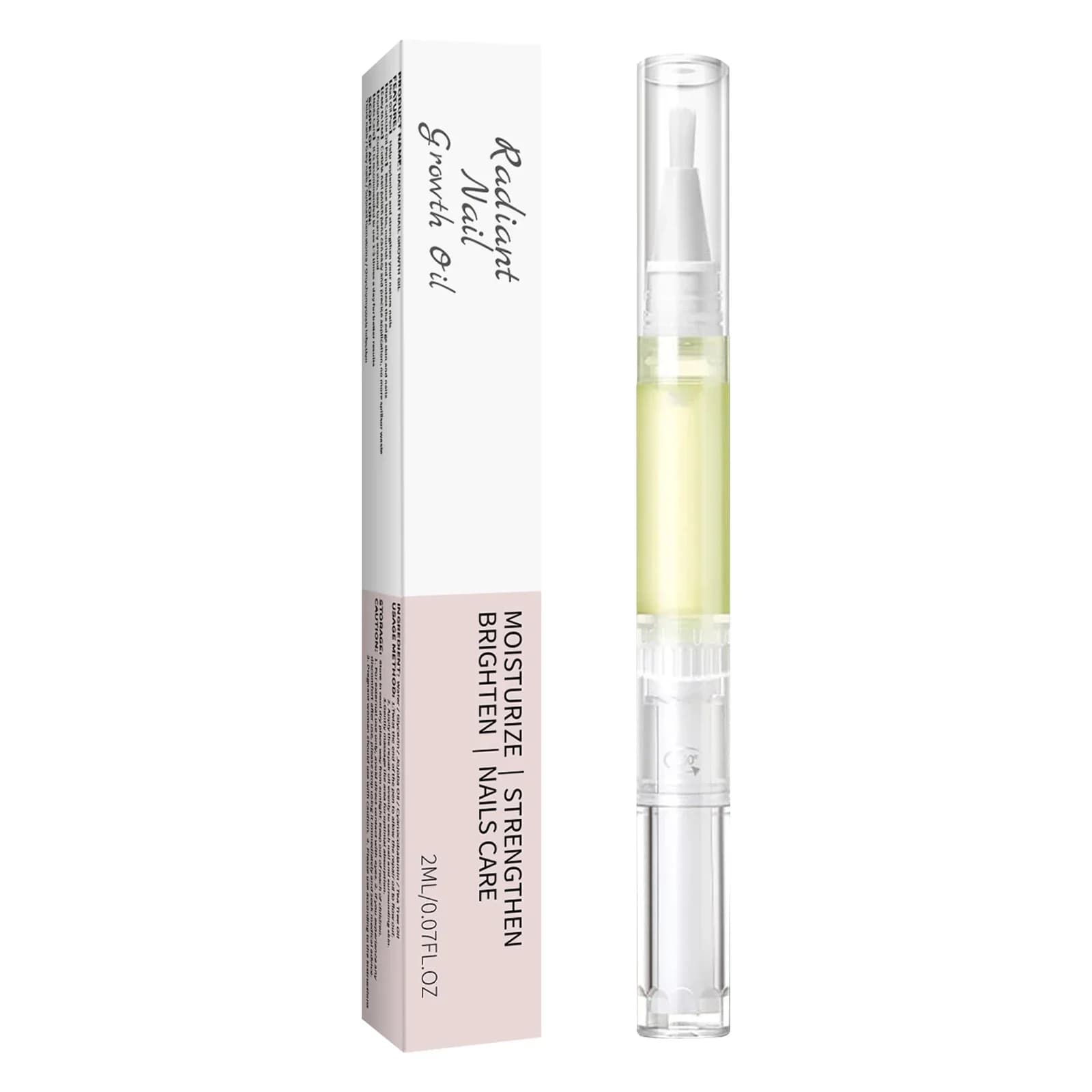 Stylo à huile pour la croissance des ongles, Solution de soin des ongles, pour hydrater, renforcer et éclaircir les ongles cassants, réparer les cuticules et réduire les ongles, 2ml