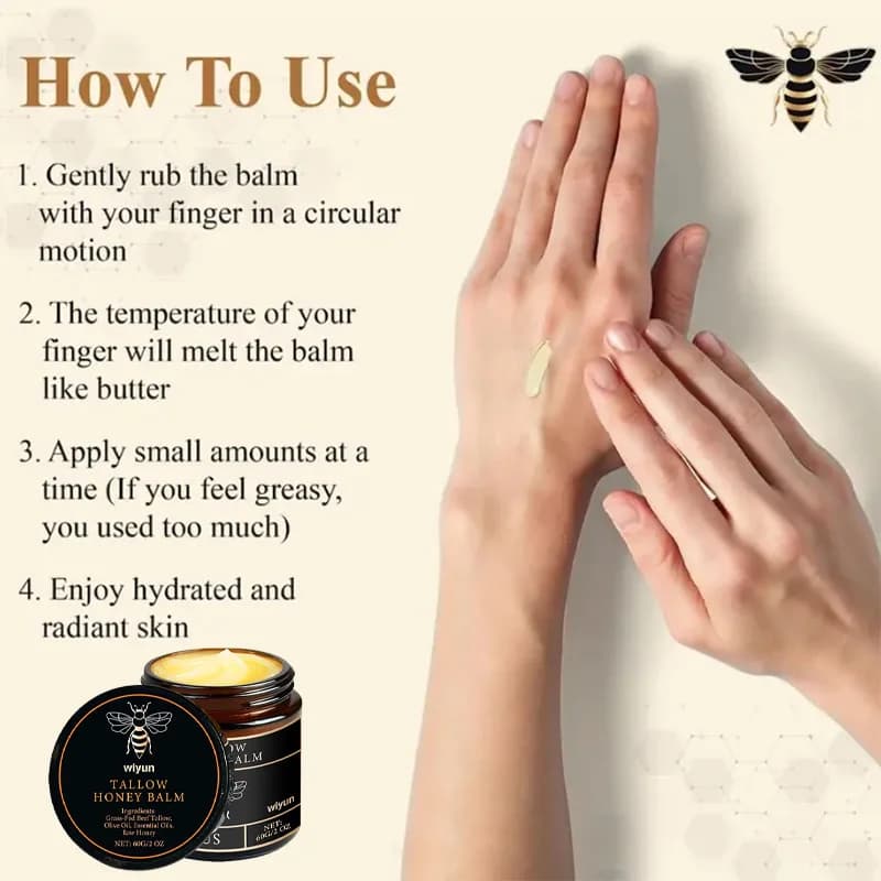 Crème hydratante pour la peau au beurre de miel