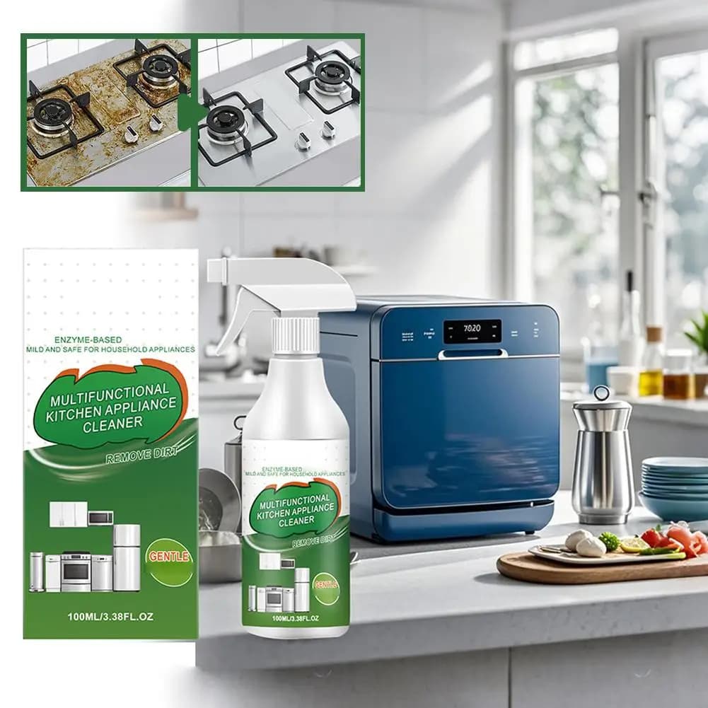 Nettoyant en spray anti-taches d'huile, dégraissant puissant pour cuisine et usage domestique, agent de nettoyage pour graisse tenace, détachant pour cuisine et cuisson