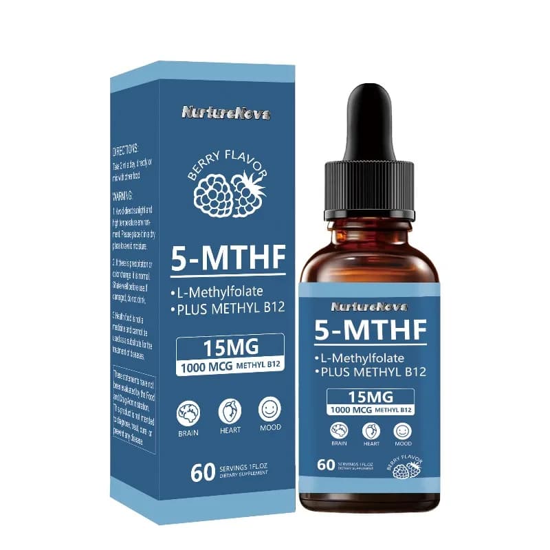 Offre Spéciale : Gouttes liquides de 5-méthyltétrahydrofolate à absorption élevée – Complément de folate actif pour un soutien nutritionnel quotidien