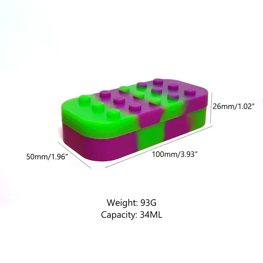 Boîte d'avertissement en silicone antiadhésif, 6 trous, 34ml, huile essentielle, récipient facile à transporter