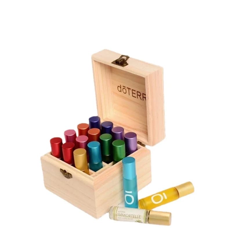 Boîte de rangement d'huiles essentielles en bois pour DoTERRA Young Living