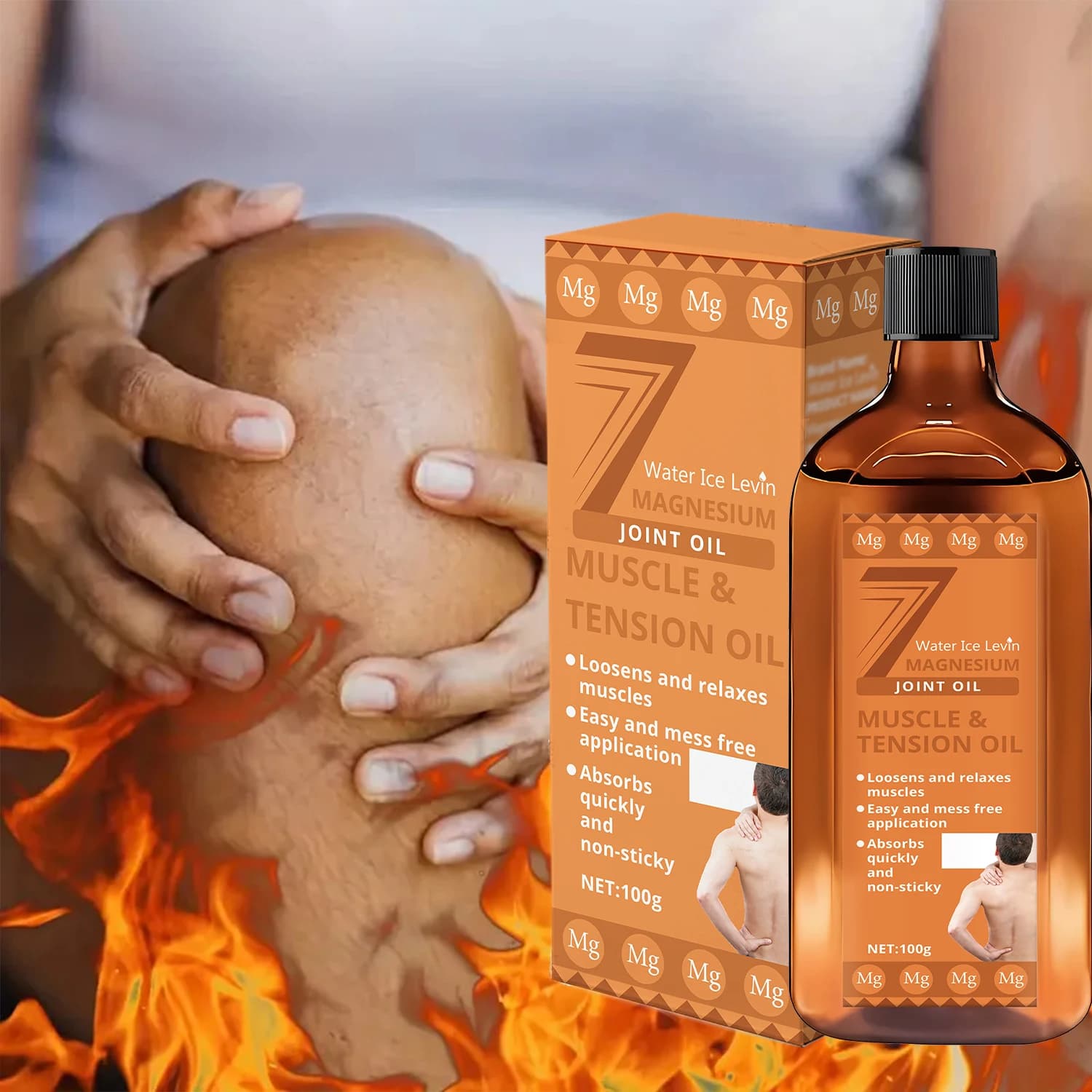 7 huiles pour articulations en magnésium : texture légère, ameublissez les muscles, absorbe rapidement/non collante, un usage quotidien augmente l'élasticité de la peau
