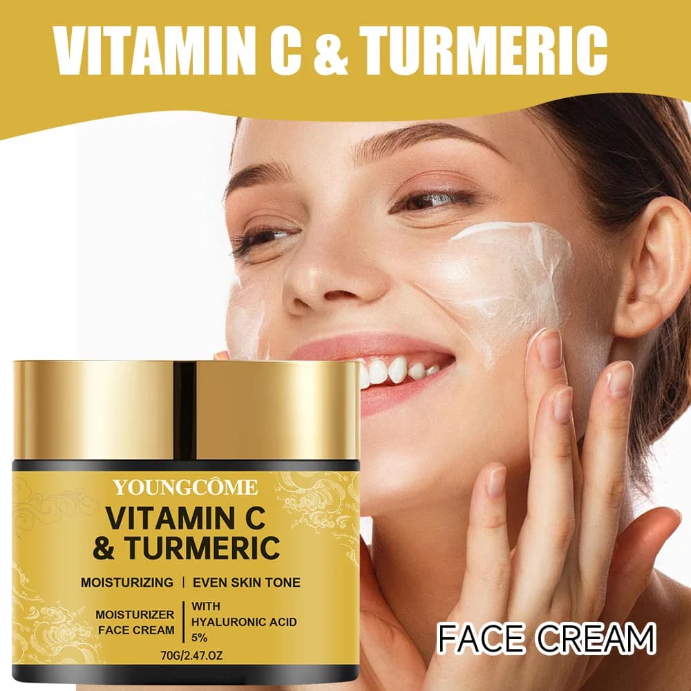 Curcuma vitamine C crème pour le visage rétinol hydratant raffermissant hyaluronique éclaircissant réparateur lisse soins de la peau crèmes blanchissantes