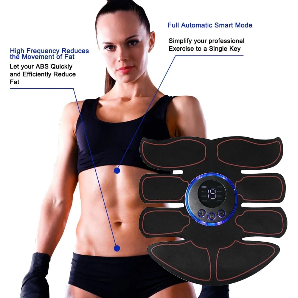 Stimulateur ABS EMS, Toner musculaire, Fitness, perte de poids, masseur, entraînement Abdominal, Patch amincissant