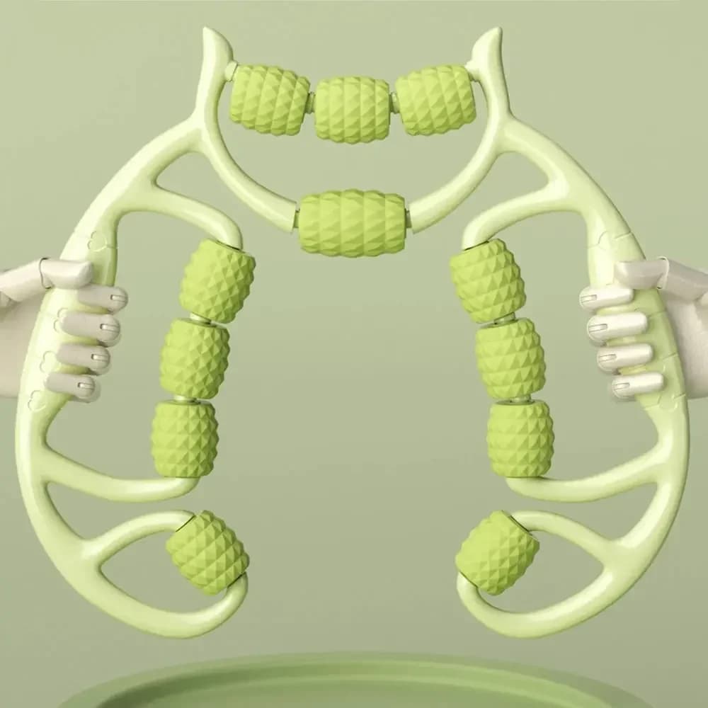 Rouleau circulaire amincissant pour les jambes et relaxant musculaire avec 12 roues