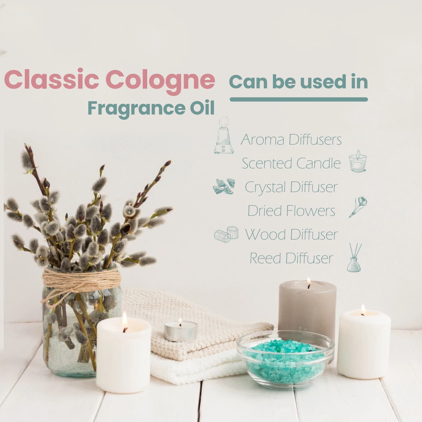 MAYJAM huile essentielle pour hommes Cologne classique tabac sucré baie rhum forêt pin bambou pluie parfum parfums longue durée