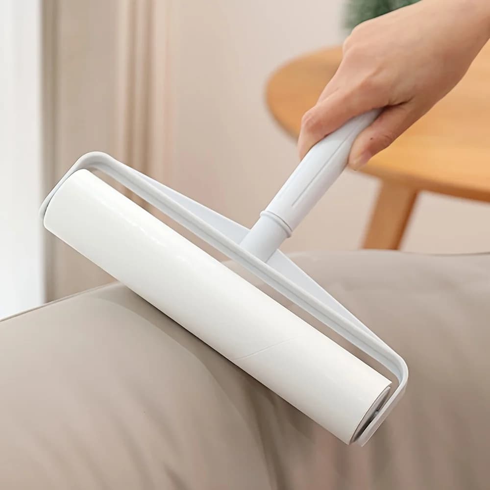 Rouleau en coton à Long manche, nettoyeur de tapis de canapé, grande brosse à déchirer adhésive, rouleau d'épilation pour animaux de compagnie, rouleau à peluches