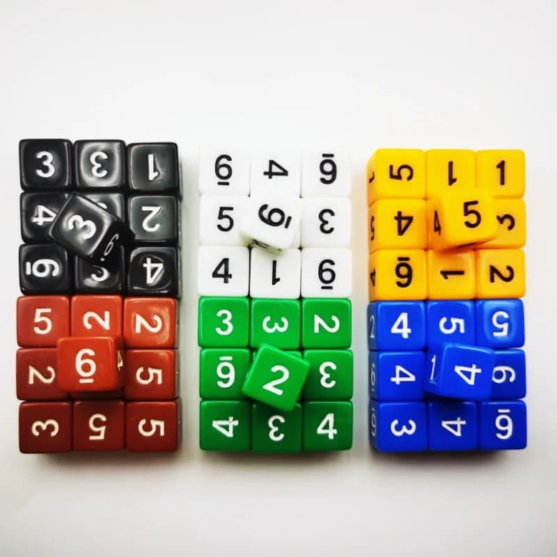 D6 DND dés rôle 6 faces jeux de dés ensemble pour donjons et Dragons RPG MTG jeu