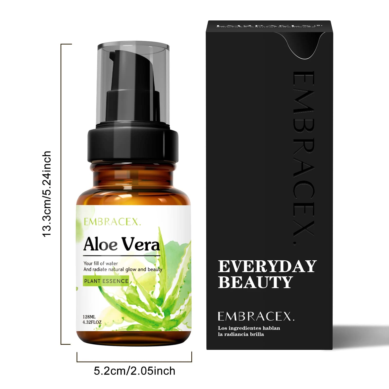 Huile essentielle d'aloe Vera, 128ml, soins de la peau, des cheveux, des ongles, huile de Massage, ingrédients naturels, cadeau pour amis/parents