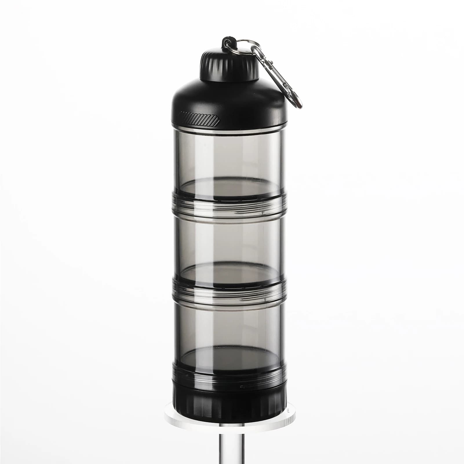 Boîte distributrice de poudre de protéines avec et boîte pour le stockage des aliments, PC de qualité alimentaire, adaptée aux exercices de gymnastique transparent