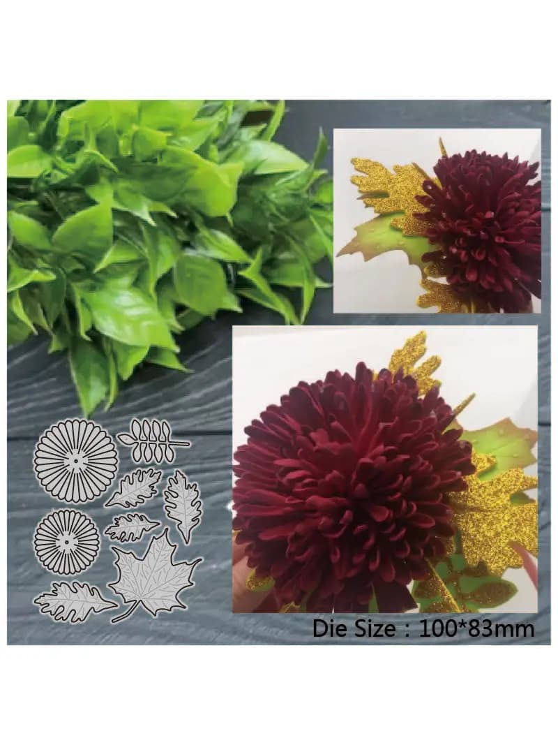 Matrices de découpe en métal pour scrapbooking, feuilles de fleurs, plante, superposition, décor d'album photo, carte bricolage, artisanat, nouveau, 2022