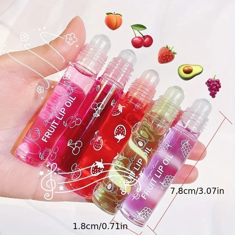 Baume à lèvres à bille aux fruits frais, maquillage hydratant, raisin clair, huile transparente, rouge à lèvres hydratant longue durée, brillant, cosmétiques