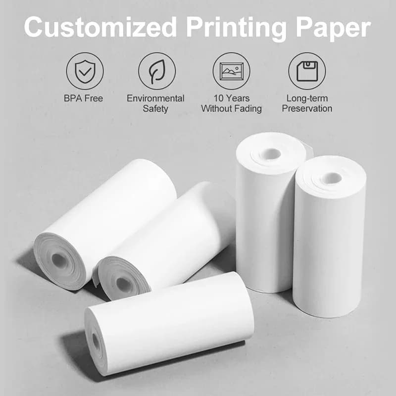 16 rouleaux de papier thermique 57x25 Mm