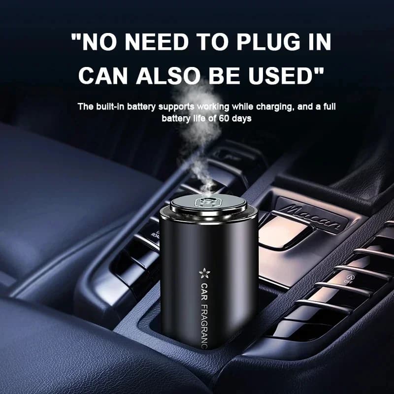 Diffuseur d'huiles essentielles pour voiture, spray intelligent, aromathérapie, alliage d'aluminium, démarrage à bord, diffuseur de parfum, désodorisants de voiture
