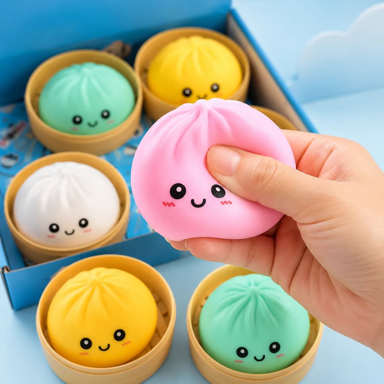 Jouet Squishy en forme de pain : Anti-stress