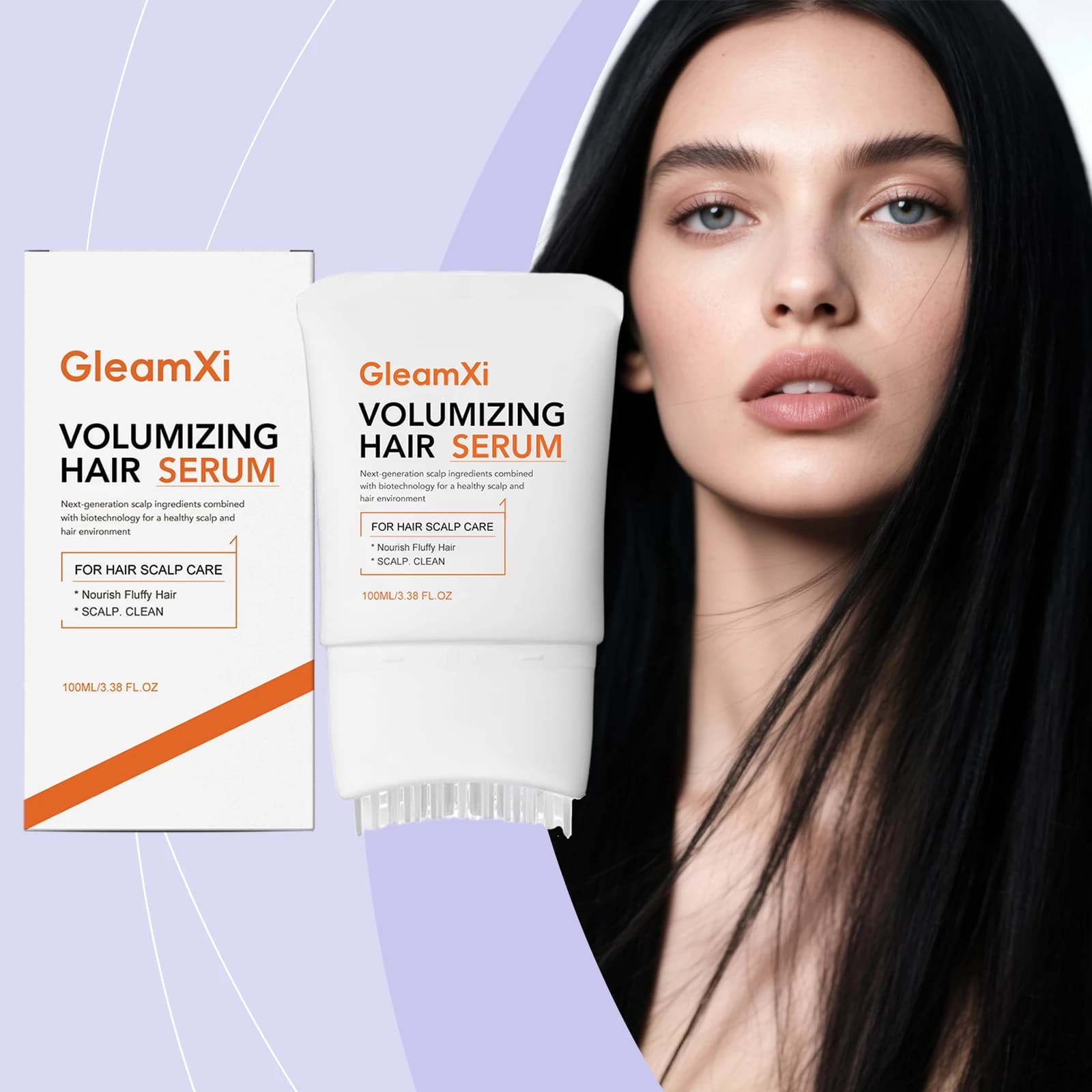 Sérum volumisant pour cheveux secs et abîmés, nourrit en profondeur les racines des cheveux, renforce le cuir chevelu, lisse, donne brillance, rafraîchit, huile réparatrice pour cheveux