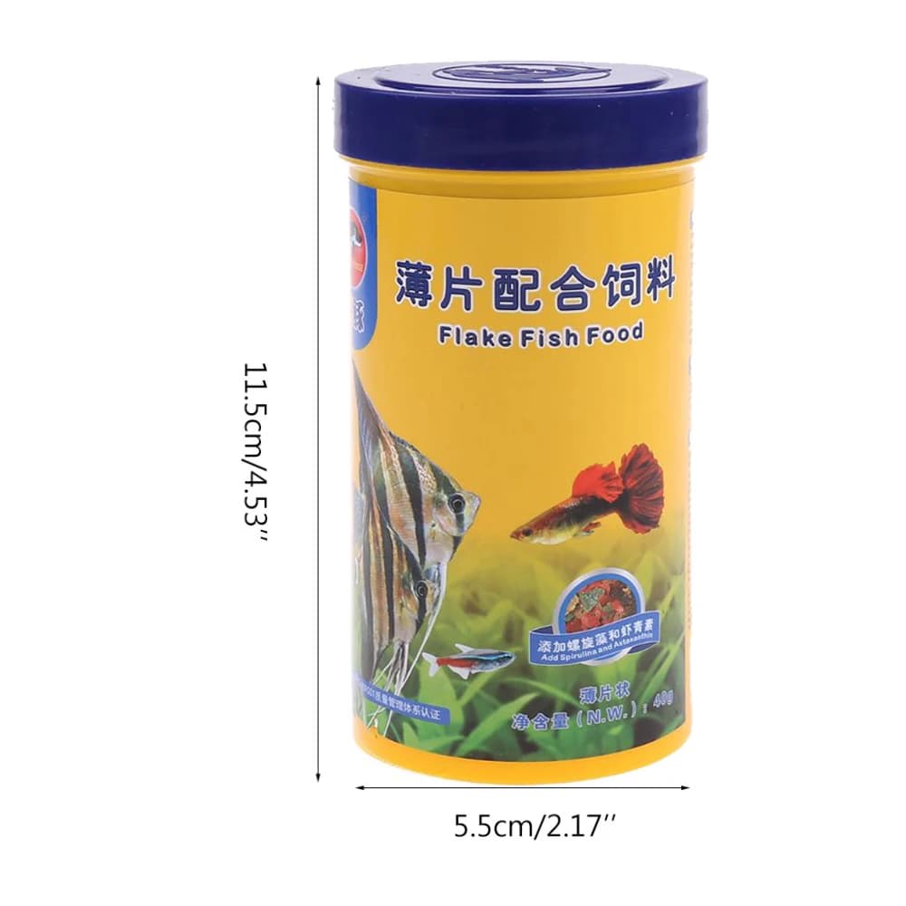 Granulés de nourriture pour poissons, petits poissons ornementaux, Mini granulés de régime équilibré, haute protéine, spiruline, formule améliorée de couleur