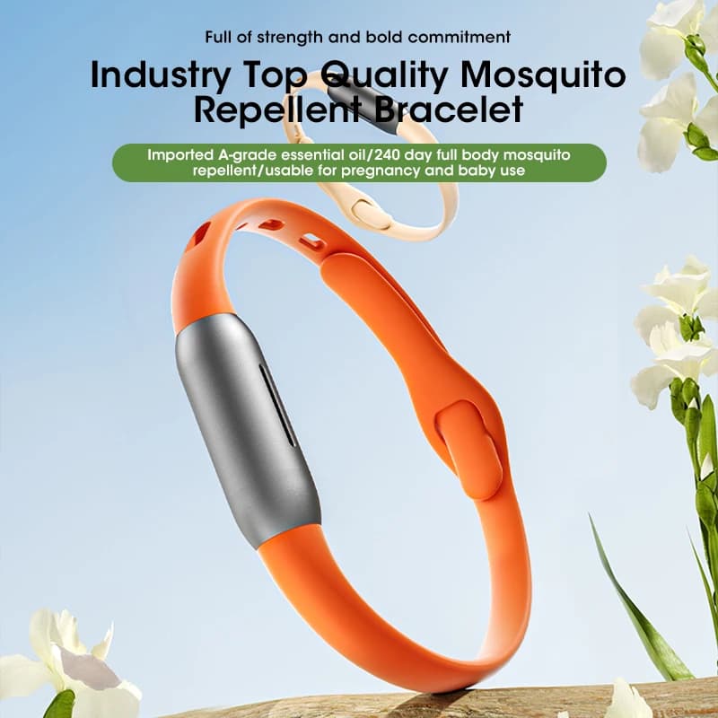 Bracelet anti-moustiques à l'huile essentielle de plantes naturelles pour enfants et adultes, non toxique, pour les sports de plein air et les voyages, protection du poignet