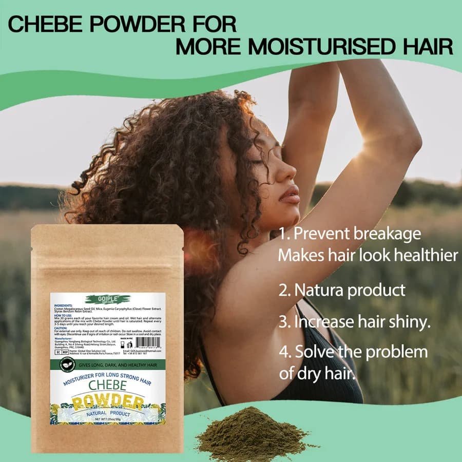 Soins capillaires 5 pièces Huile de romarin et de chebe pour hommes et femmes Cheveux secs et crépus Produits