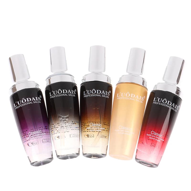 LUODAIS huile d'argan réparation des cheveux Essence de brillance plus lisse pour cheveux secs et endommagés pointes foues traitement naturel crépus