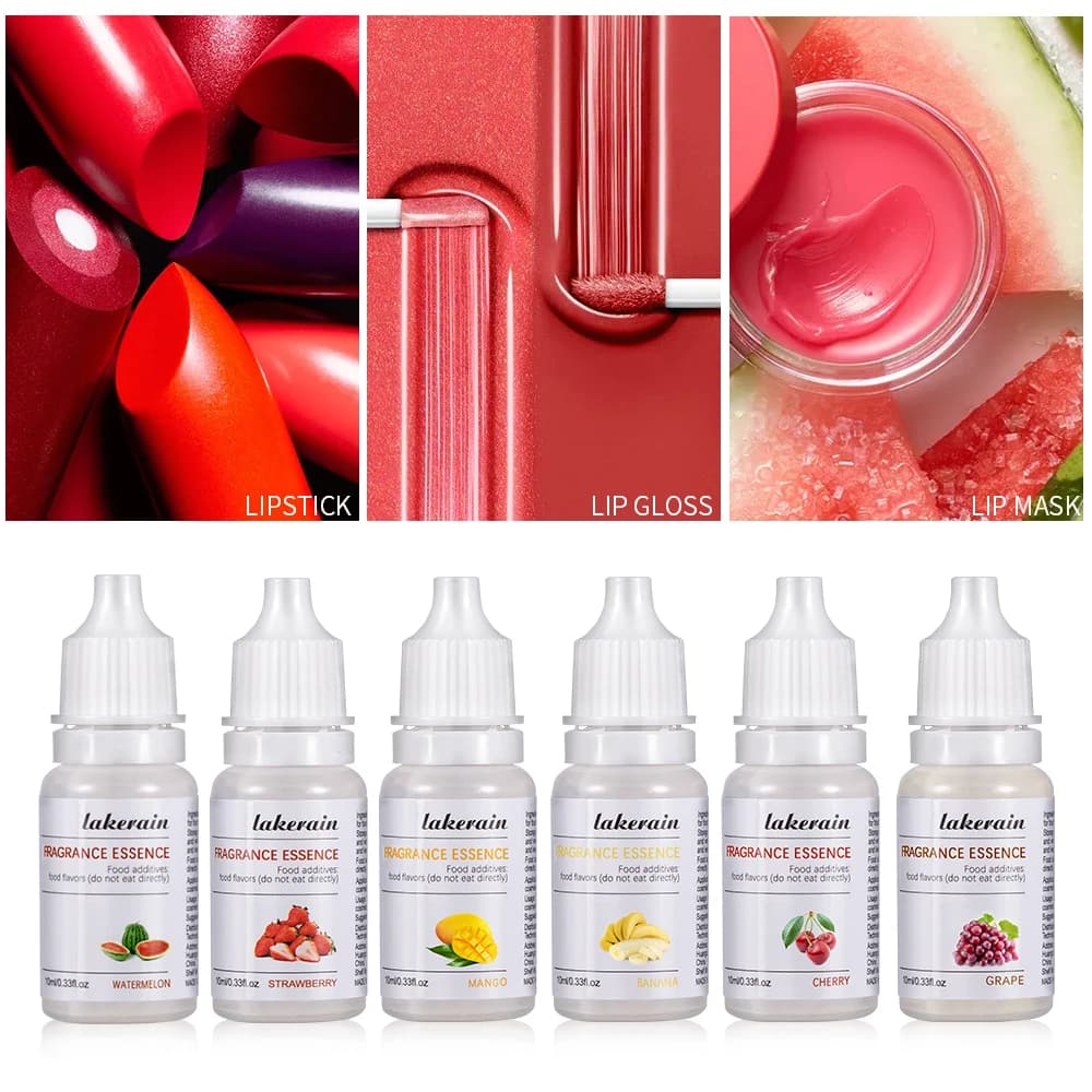 Essence pour gloss à lèvres DIY 10ml, huile parfumée aux fruits purs, arômes de fruits multiples, huile pour gloss à lèvres, fabrication de savon DIY, essence pour gloss à lèvres