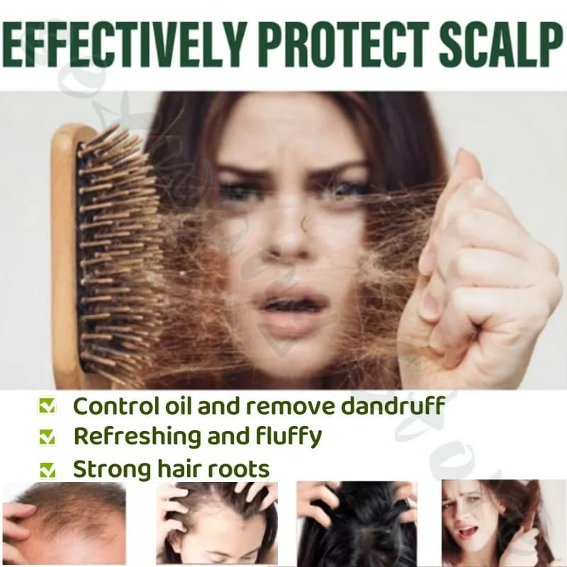 Shampoing Usman à sept feuilles d'orchidées vertes, protège le cuir chevelu, apaisant les follicules pileux, équilibre l'huile améliore la qualité des cheveux rugueux, 120g