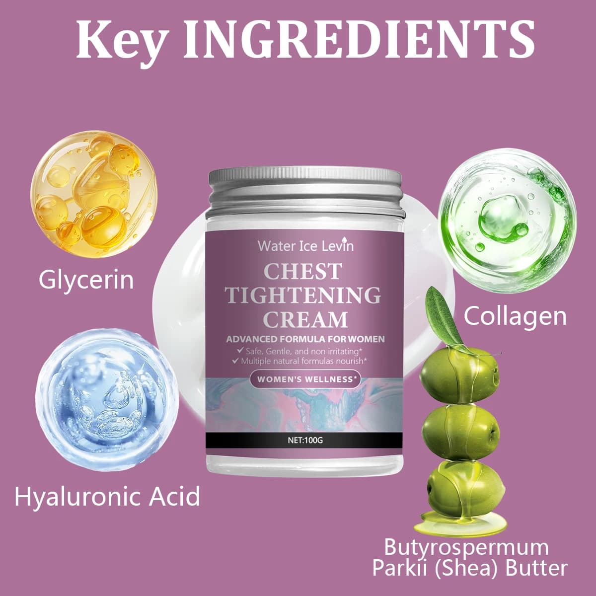 Crème Raffermissante Poitrine - Formule Avancée - Hydratation Intensive - Peau Repulpée et Douce