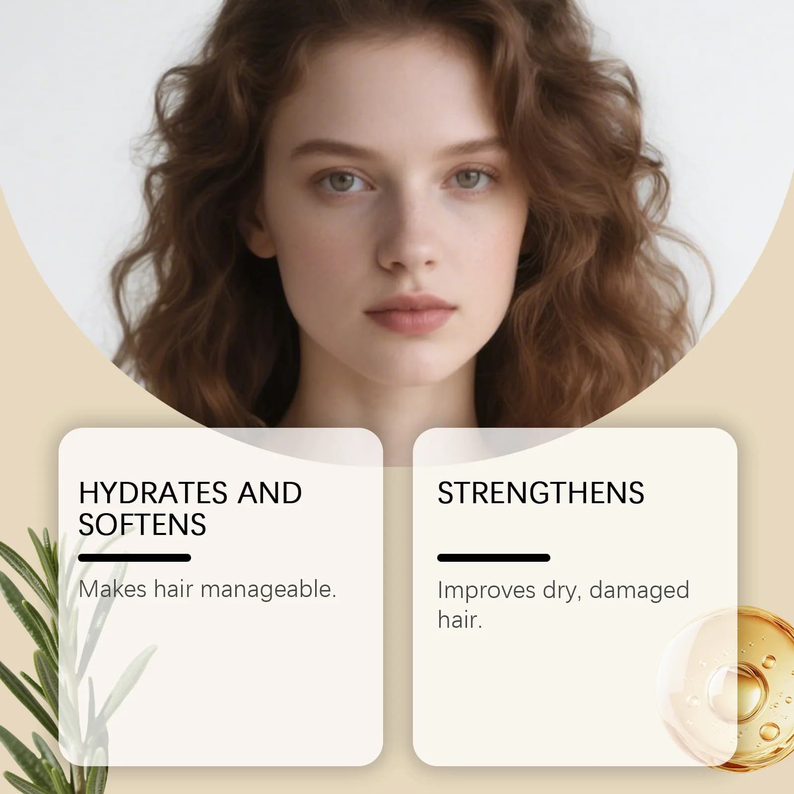 Huile de soin capillaire à l'argan marocain pour cheveux secs et endommagés