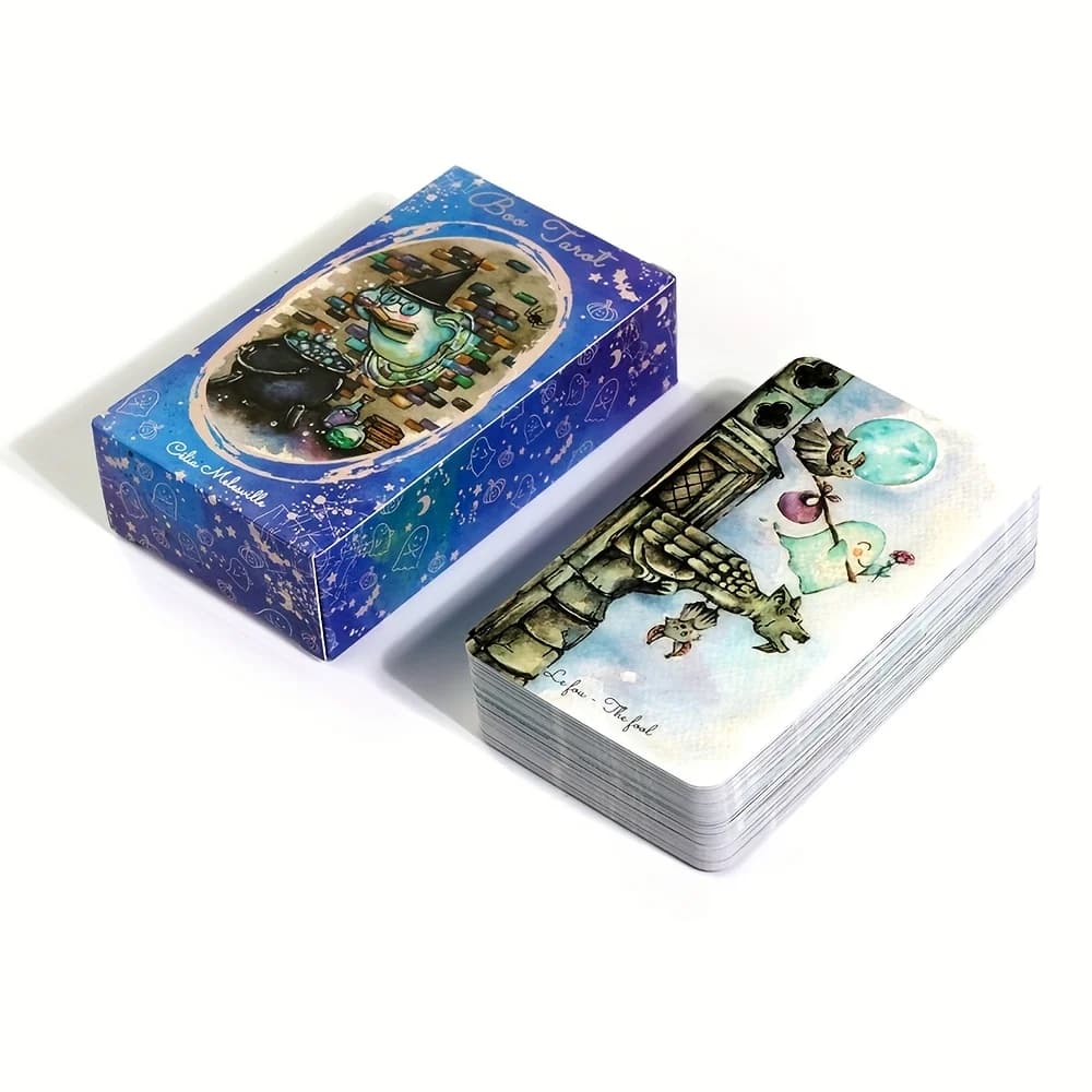Boo Tarot Deck Ghosts Carte de lecture fantôme 81 cartes