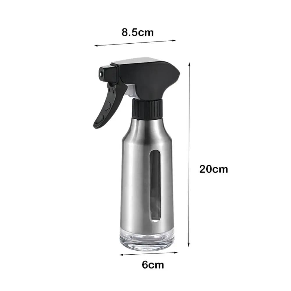 Bouteille de pulvérisation d'huile corporelle en acier inoxydable, outil de barbecue, pulvérisateur d'huile Visible de 180ml, distributeur d'huile étanche, cuisson
