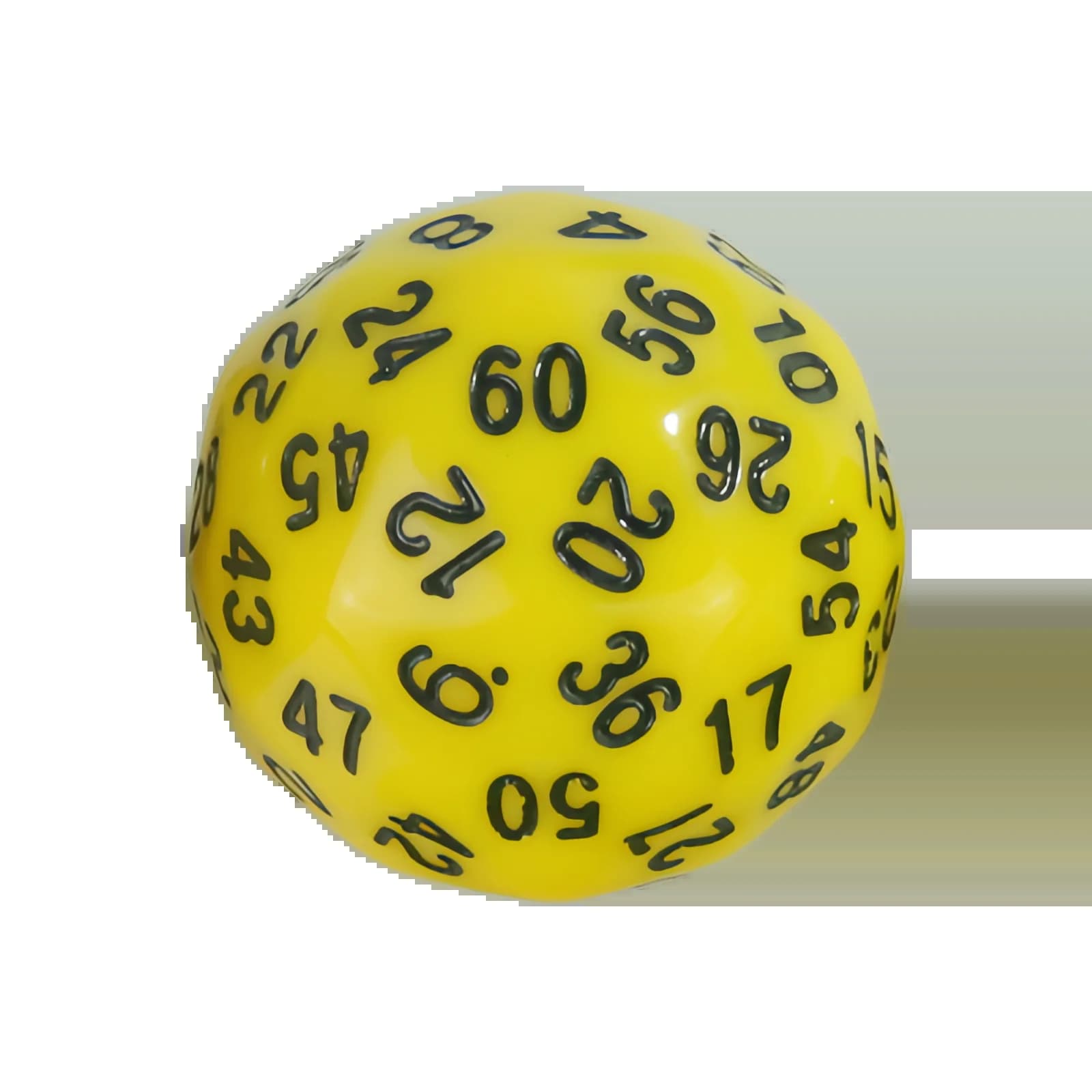 Dés à 60 faces - 1 pièce D60 à bords arrondis pour un lancer confortable