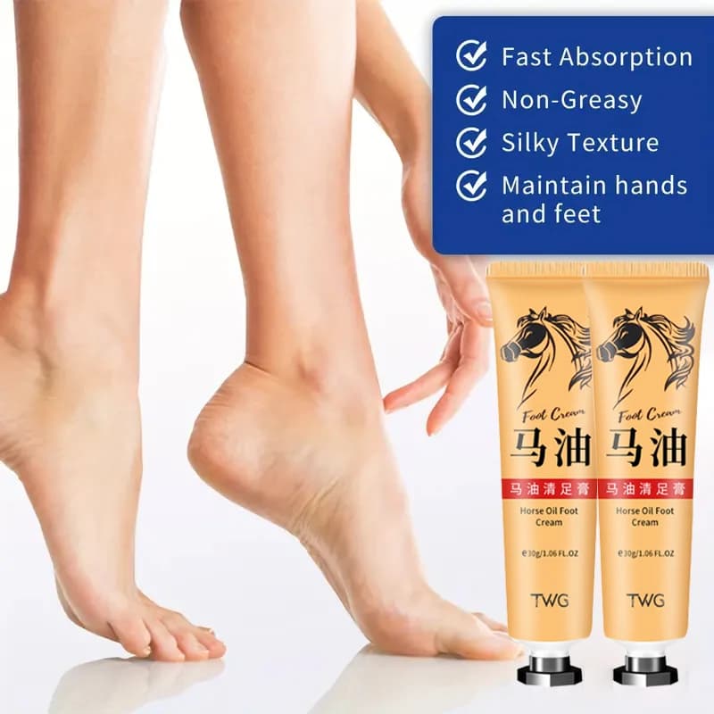 Ma You Qing Crème pour les pieds, crème hydratante pour les pieds, adaptée aux peaux sèches, adaptée aux soins des mains et des pieds secs