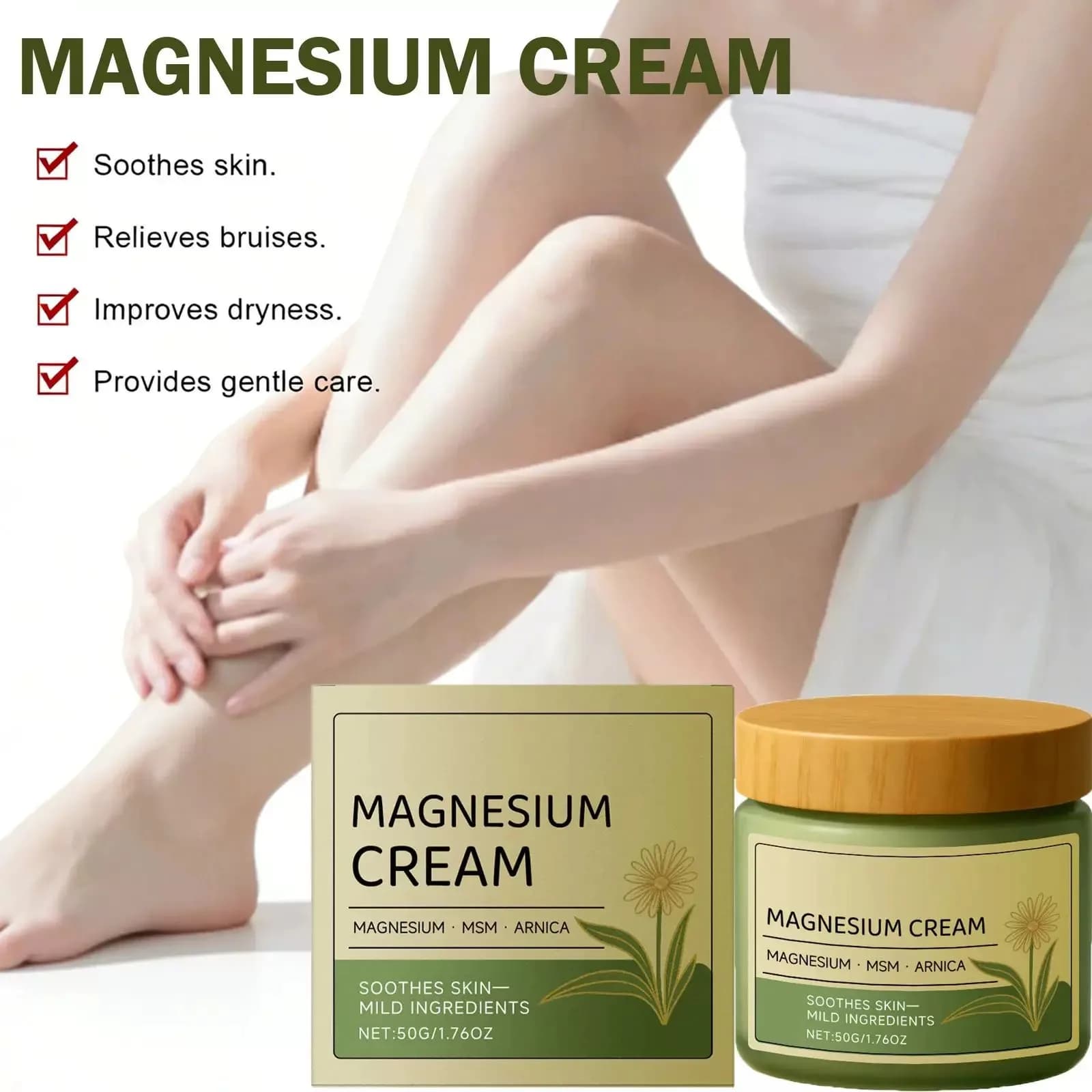 Crème apaisante au magnésium