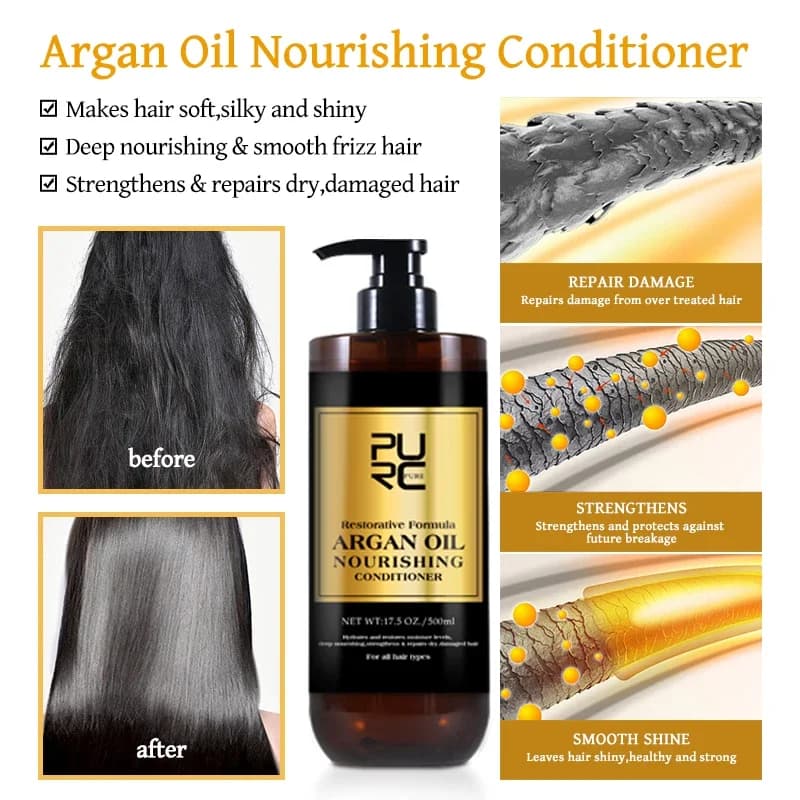 Shampoing à l'huile d'argan marocain