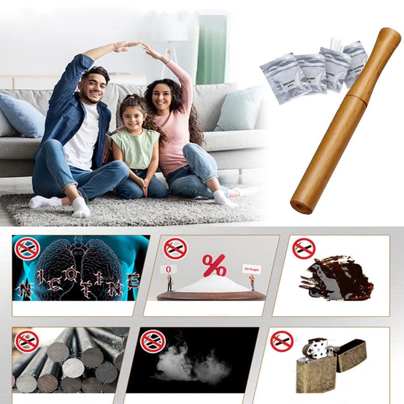 Inhalateur d'aromathérapie pour huiles essentielles, bâton d'inhalateur pour arrêter de fumer, diffuseur personnel en bois pour huiles essentielles avec tiges de fibres