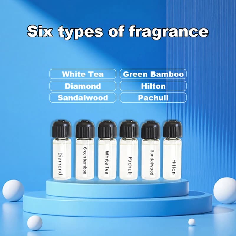 Diffuseur de voiture de 4ML, ensemble de recharge d'huile essentielle, désodorisant, parfum longue durée, élimine rapidement les odeurs, 6 parfums, 6 pièces