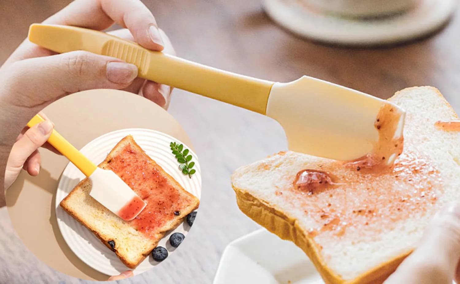 Spatule à beurre en Silicone, épandeur de confiture pour le petit déjeuner, épandeur de pain, Gadgets de cuisine, spatule de cuisson antiadhésive résistante à la chaleur sans BPA
