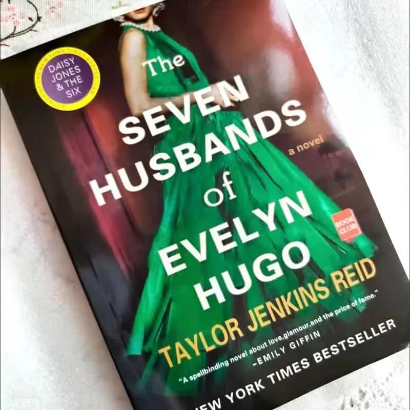 Roman d'histoires des sept maris d'Evelyn Hugo, en anglais