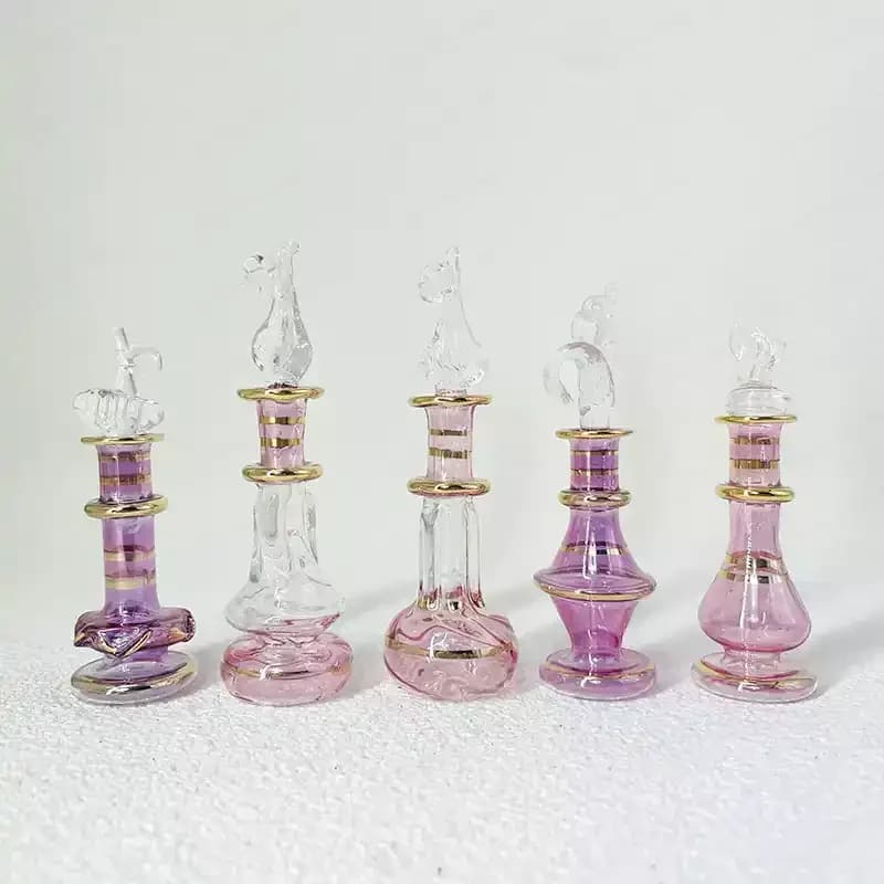 Bouteille d'huile essentielle parfumée égyptienne de 5 cm, diffuseur d'aromathérapie, décoration en verre, souvenir de voyage, cadeau d'anniversaire