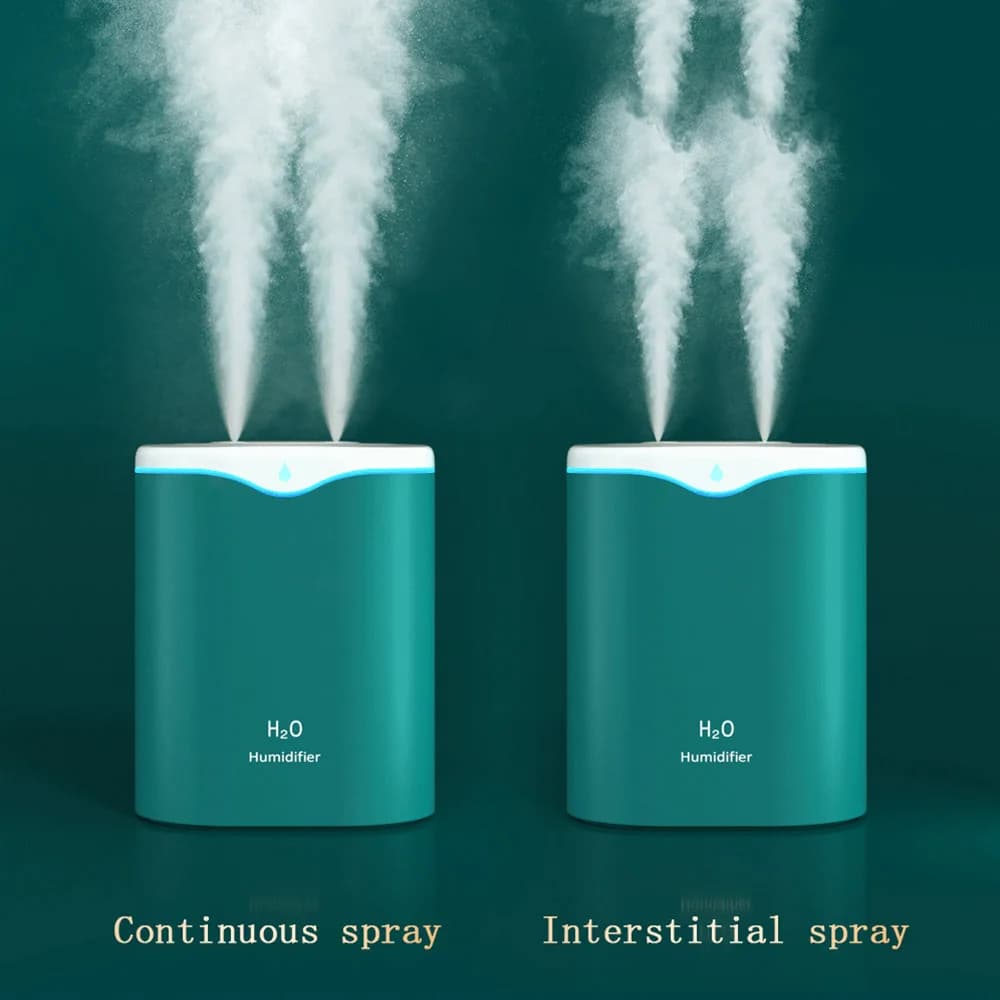 Humidificateur à double pulvérisation de grande capacité 2L, USB, diffuseur d'arôme de bureau et de maison, purificateur de brume, huile essentielle, humidificateur d'air