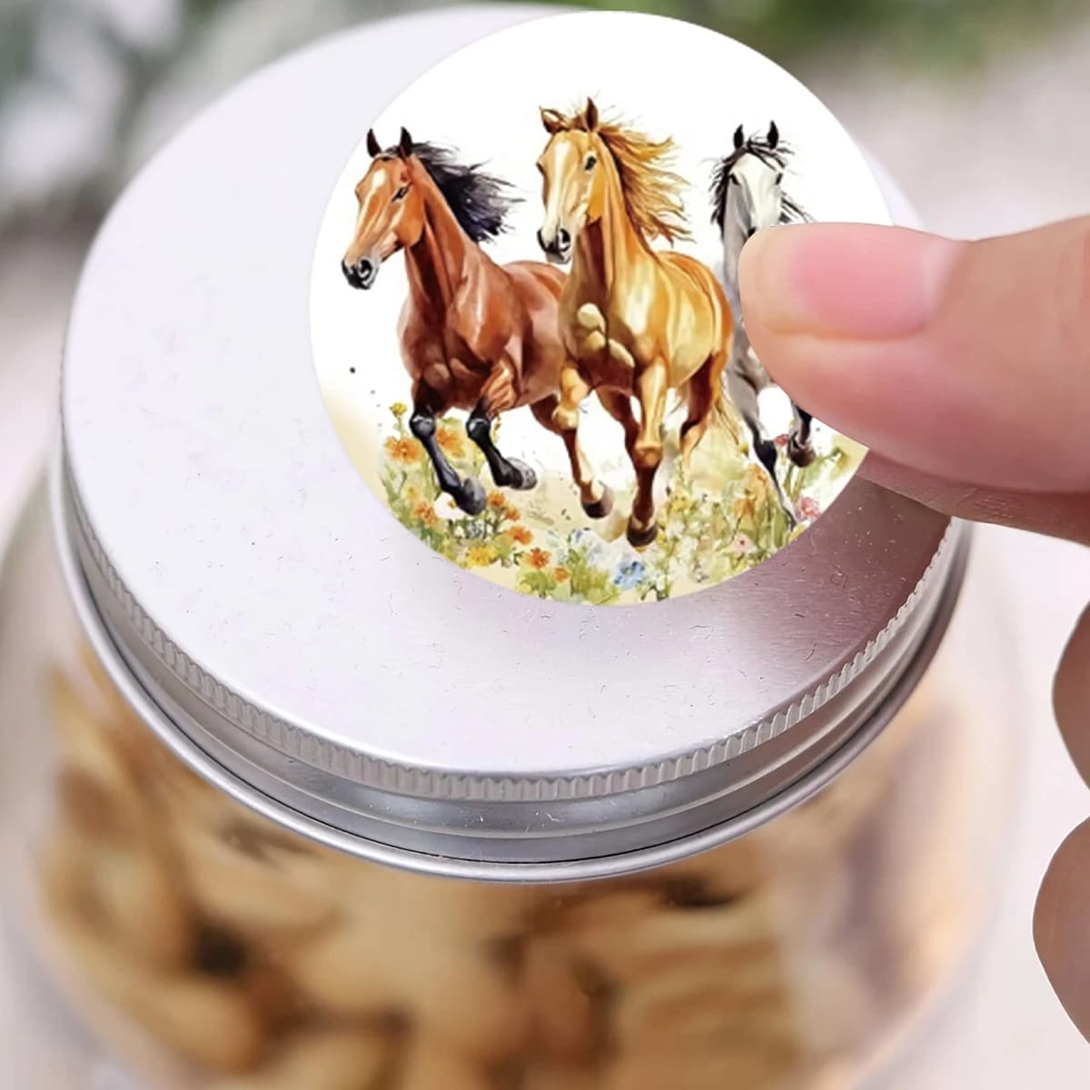 Autocollants cheval en rouleau