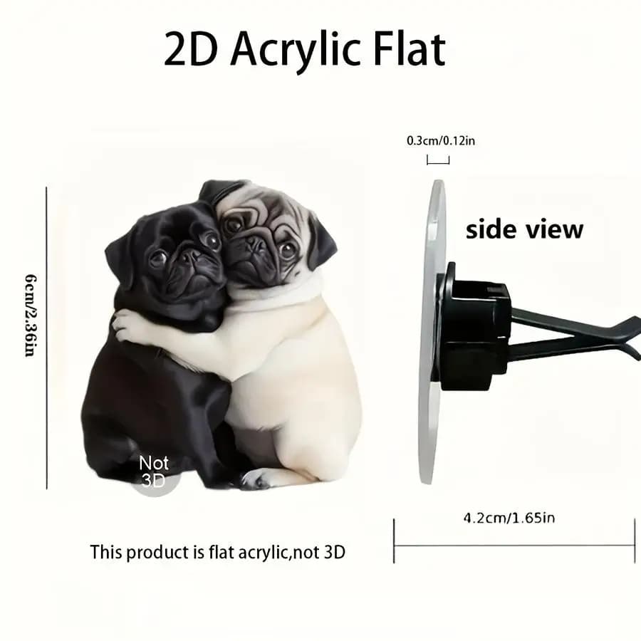 Diffuseur de parfum de ventilation de voiture en acrylique