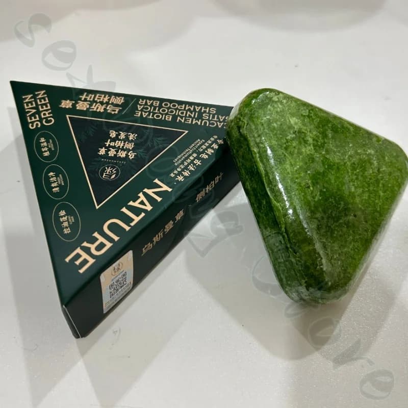 Shampoing Usman à sept feuilles d'orchidées vertes, protège le cuir chevelu, apaisant les follicules pileux, équilibre l'huile améliore la qualité des cheveux rugueux, 120g